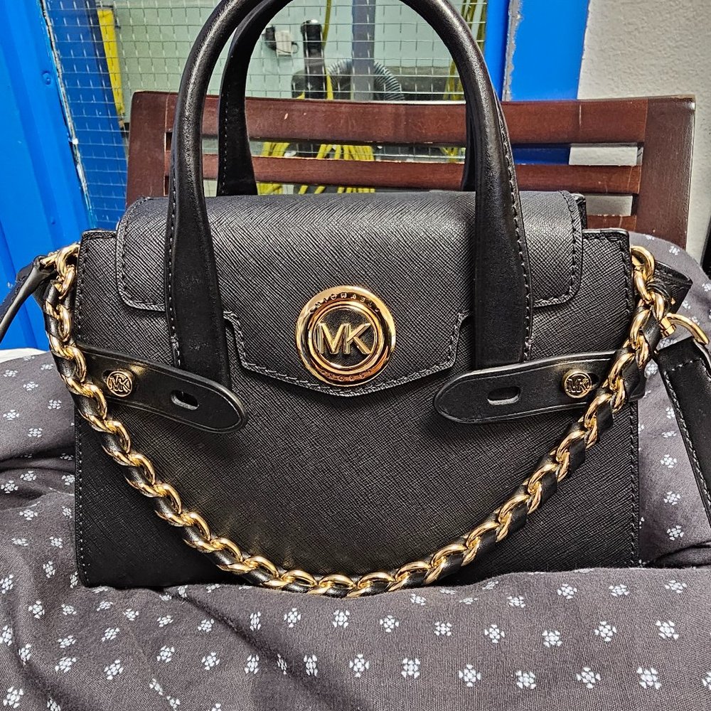 MK Carmen medium belted satchel